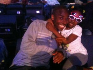Me and my daughter at the Andre Ward fight 5 years ago.